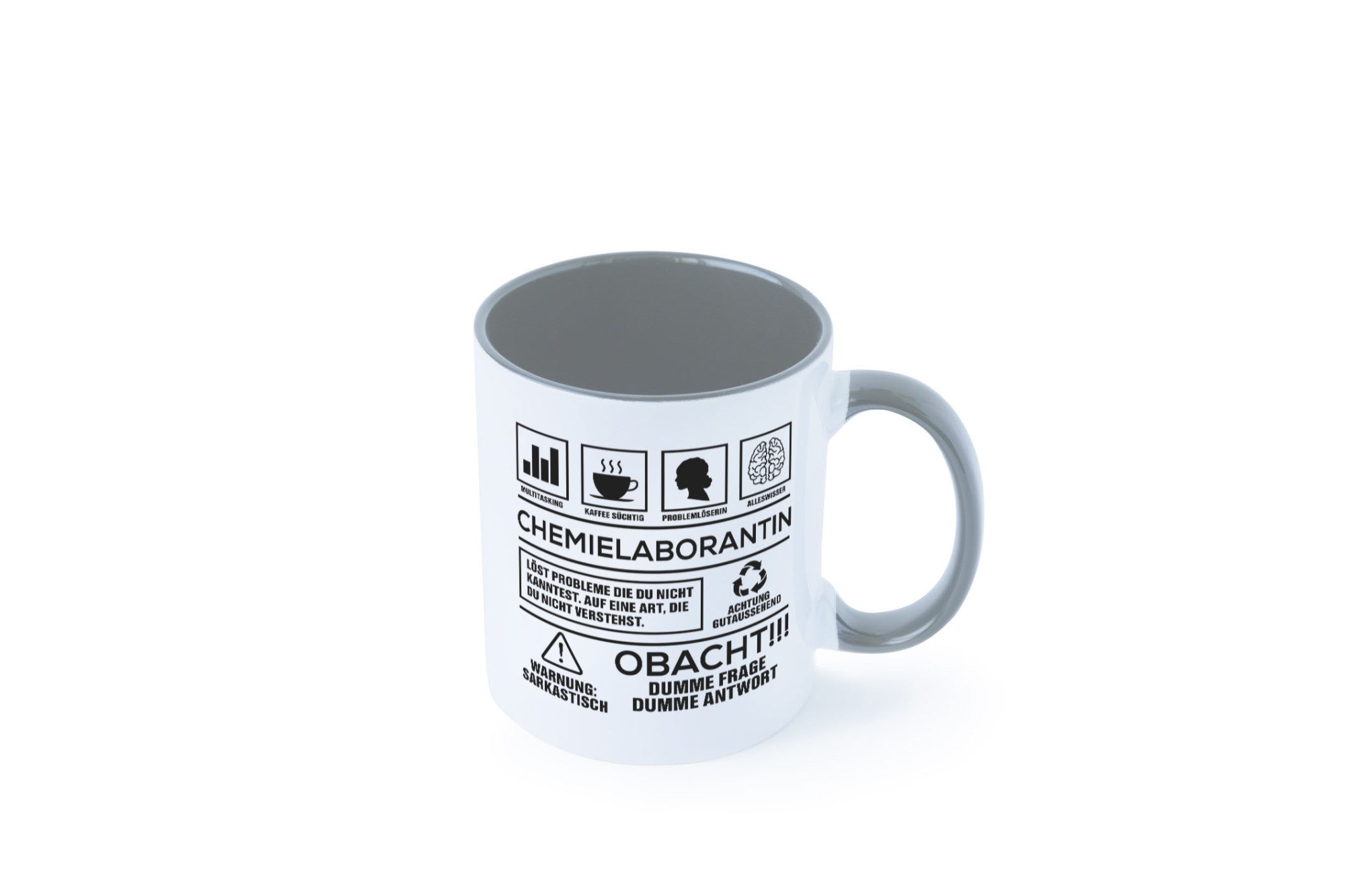 Achtung Probleme Chemielaborantin | Laborantin Chemie Geschenk Humor
