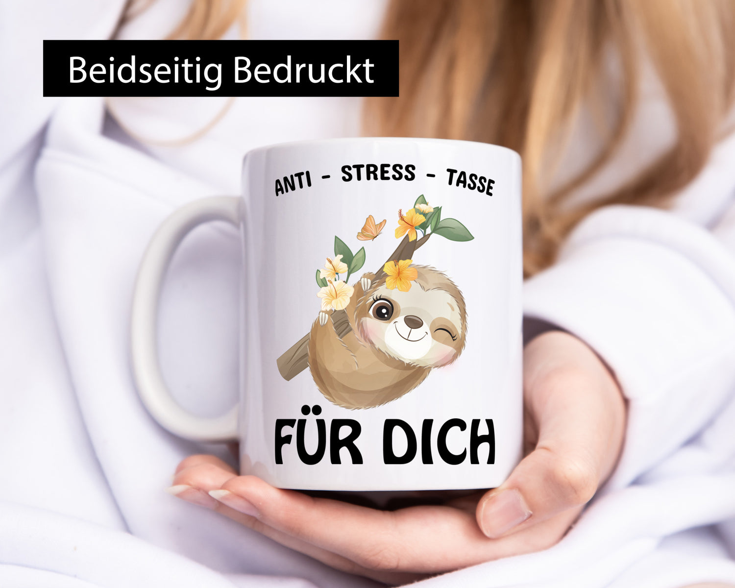 Anti Stress Tasse für dich Humor Geschenkidee