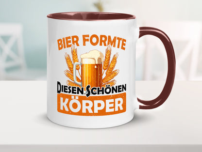 Bier förmte diesen Körper | bierliebhaber v2 Humor Geschenkidee Tasse