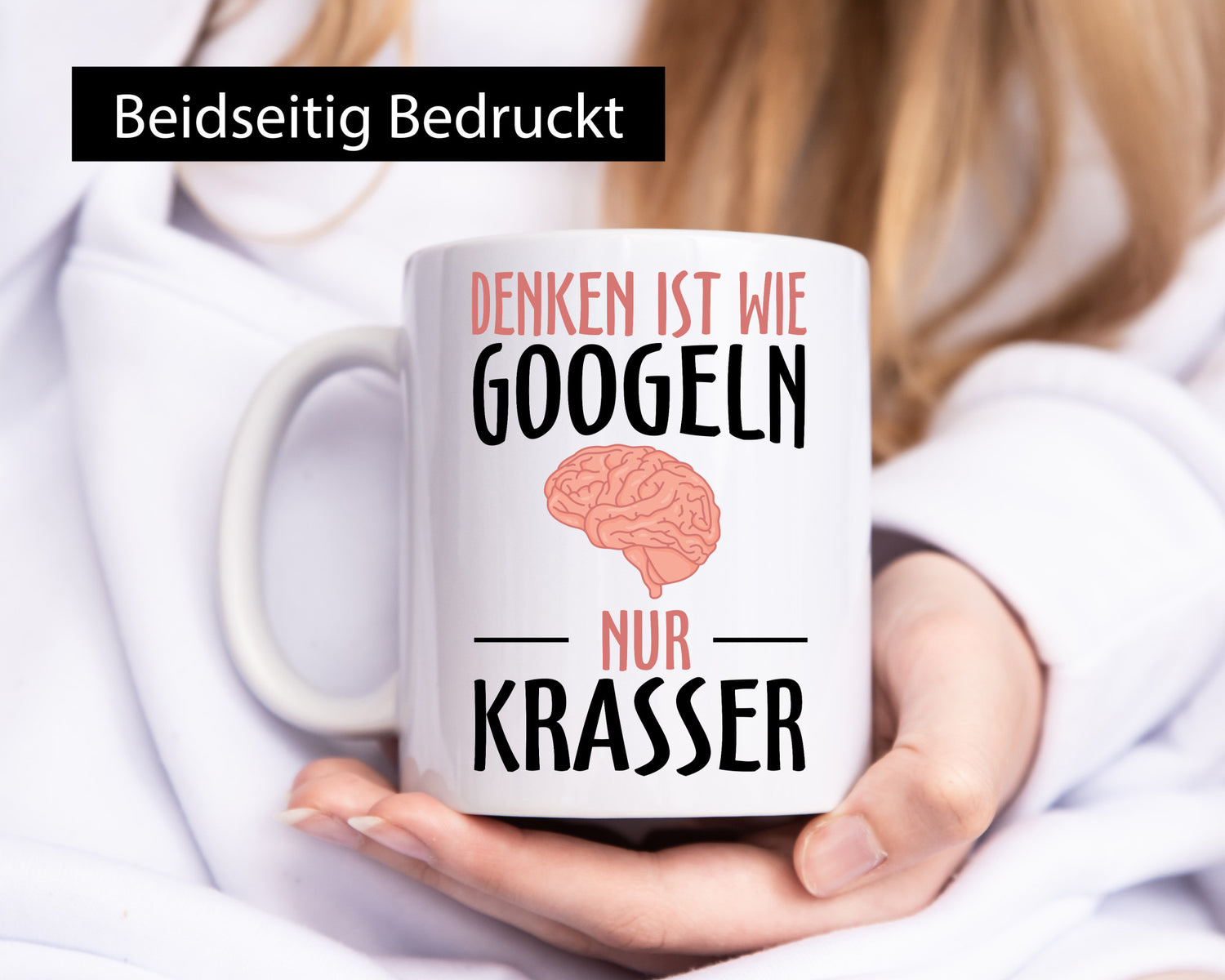 Denken ist wie Googeln | Krass lustiger Spruch Gehirn lustig Humor Geschenkidee