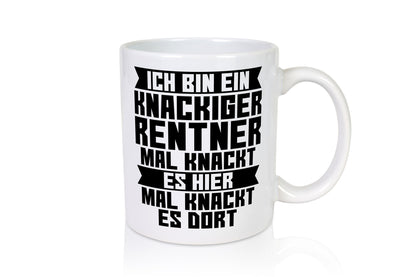 Ein knackiger Rentner | Ruhestand Ruhegenuss lustig Jubiläum Geschenk Tasse