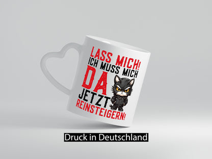 Lass mich! | Katze Wütende Geschenkidee Tierliebhaber Humor Tasse