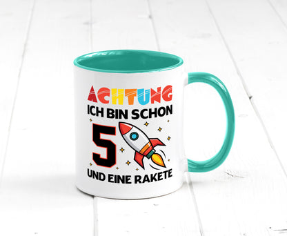 5. Geburtstag | Rakete Weltraum 5 Jahre Galaxy lustig Geschenkidee Geschenk