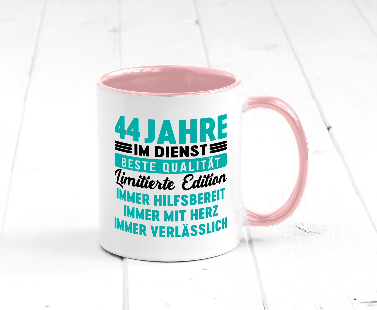 44 Jahre im Dienst | Jubiläum Arbeit v5 lustig Kollegen Büro Geschenk Tasse