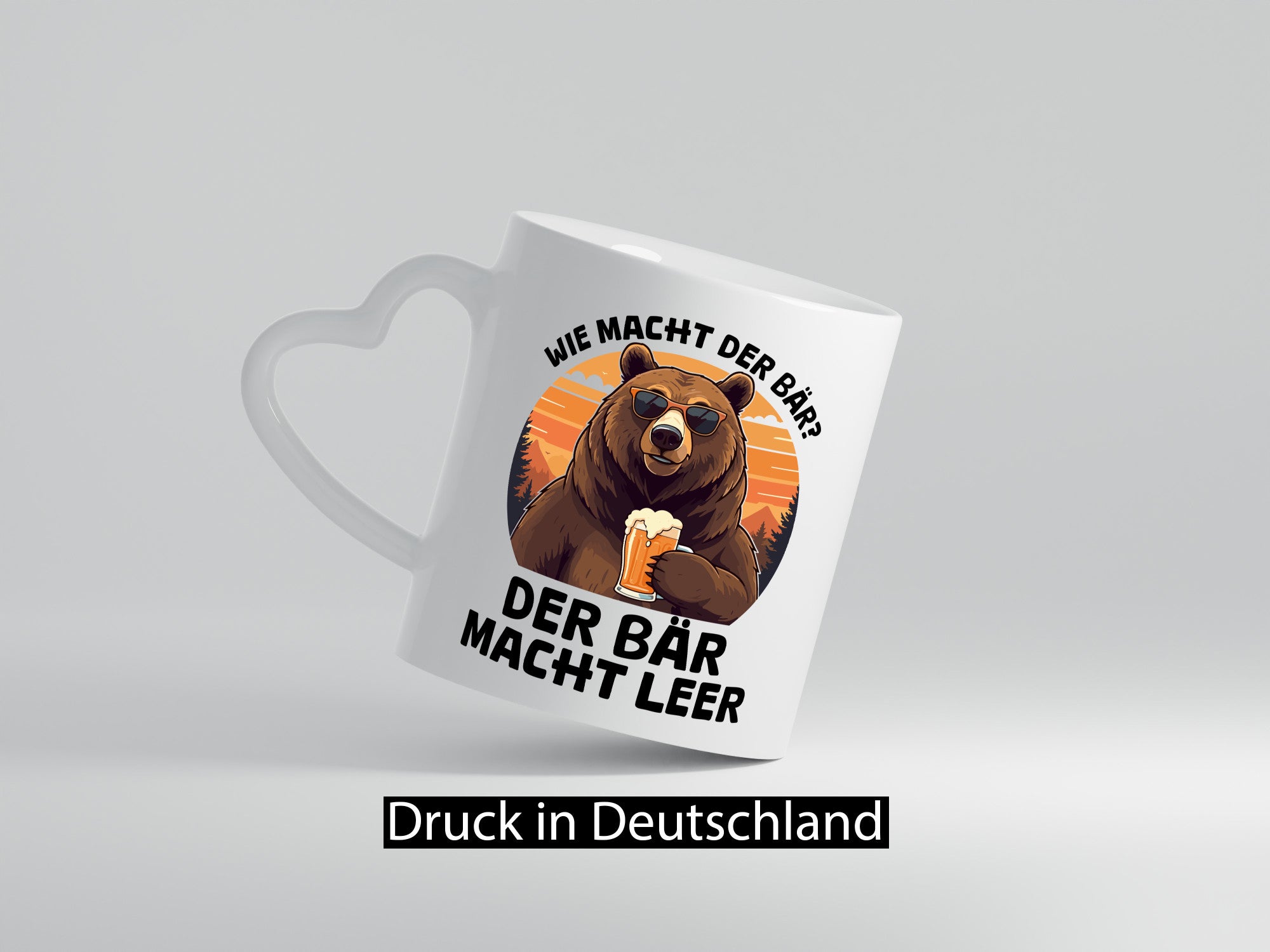 Saufbär | wie macht der bär leer Bierliebhaber lustiger Spruch Geschenk Humor