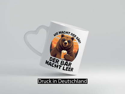 Saufbär | wie macht der bär leer Bierliebhaber lustiger Spruch Geschenk Humor