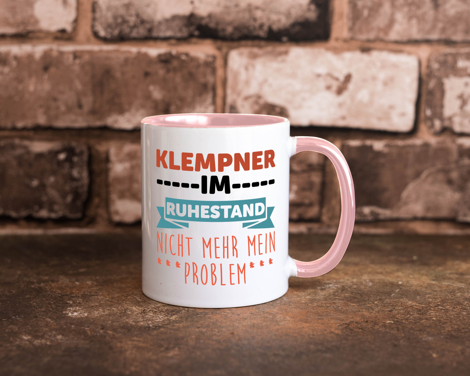 Klempner im ruhestand nicht mehr mein Problem Geschenkidee Jubiläum Humor Tasse
