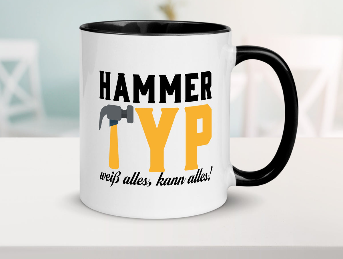Hammer Typ weiß alles kann | Mann für lustiger Spruch Geschenk Humor Tasse