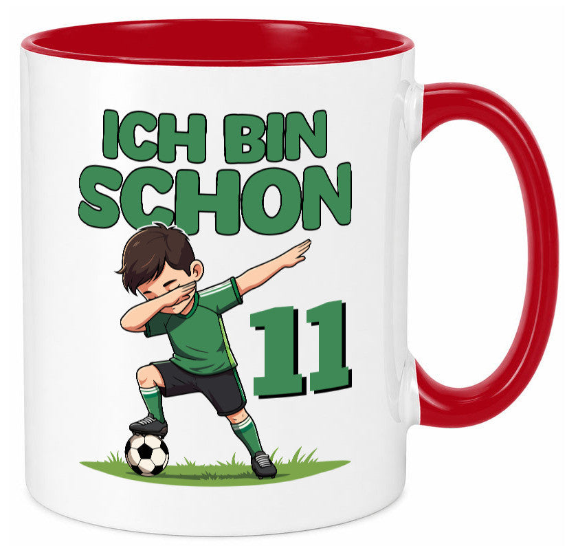 11. Geburtstag | 11 Jahre Fußballer Geschenkidee Humor Tasse