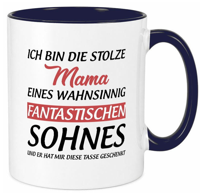 Stolze Mama | Sohn hat mir diese Tasse geschenkt Geschenkidee Familie Humor