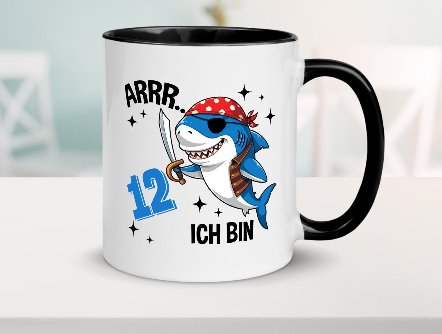 12. Geburtstag | 12 Jahre Arr Pirat Hai Piraten Geschenk Geschenkidee lustiger