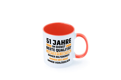 51 Jahre im Dienst | Jubiläum Arbeit lustiger Spruch Geschenk Kollegen Büro