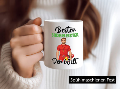 Beste Bademeister | Rettungsschwimmer lustig Humor Geschenkidee Geschenk Tasse