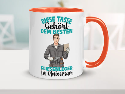 Im Universum: Fliesenleger | Fliesenlegen Bau Geschenk Humor Geschenkidee
