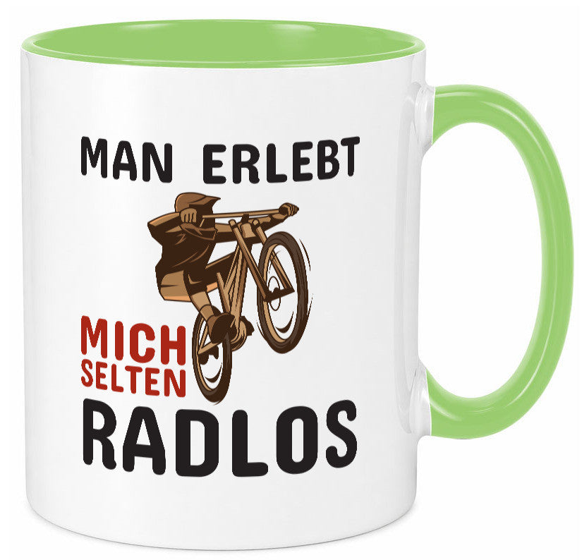 Selten Radlos | Spruchtasse Fahrrad Männer Humor lustiger Spruch Geschenk