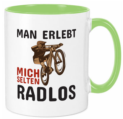 Selten Radlos | Spruchtasse Fahrrad Männer Humor lustiger Spruch Geschenk