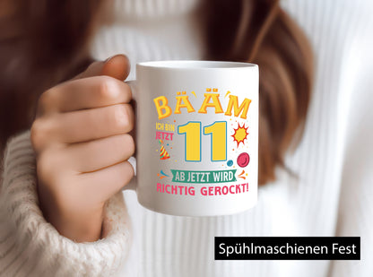 11. Geburtstag | 11 Jahre ab jetzt wird richtig gerockt lustig Geschenkidee