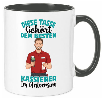 Im Universum: Kassierer Geschenk Humor Geschenkidee lustiger Spruch Tasse