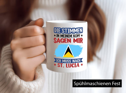 St. Lucia | Urlaub Stimmen in meinem Kopf Traumland v2 lustig Humor
