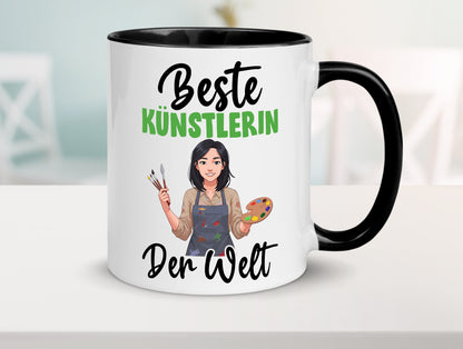 Beste Künstlerin| Kunst Geschenk Humor Geschenkidee lustiger Spruch Tasse