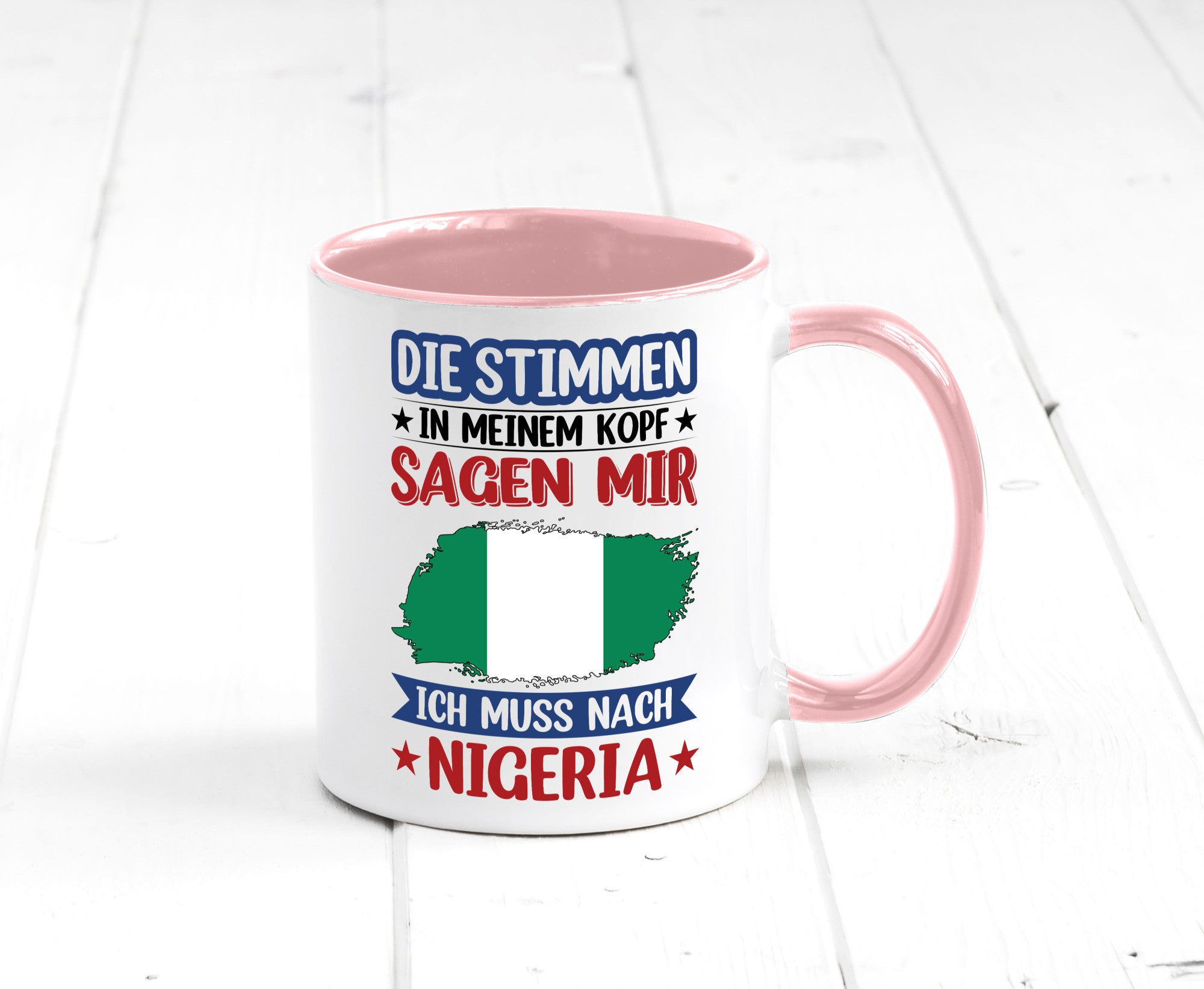 Nigeria | Urlaub Stimmen in meinem Kopf Traumland Geschenk Humor Geschenkidee