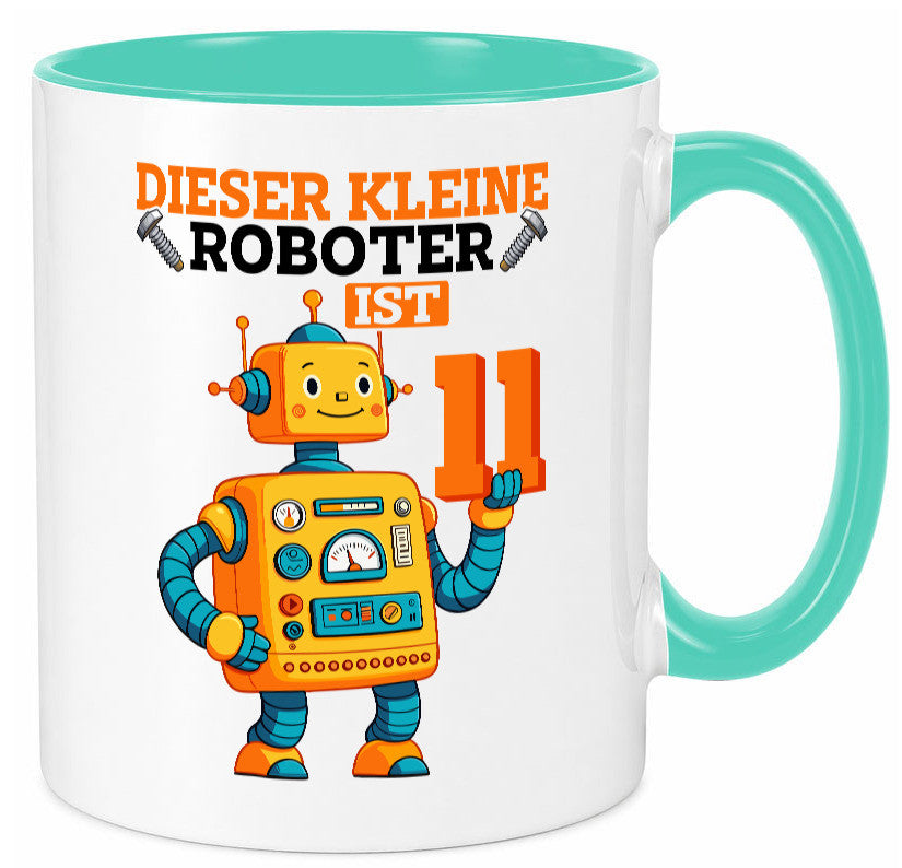 11. Geburtstag | 11 Jahre Roboter Junge Geschenk Geschenkidee lustiger Spruch Tasse