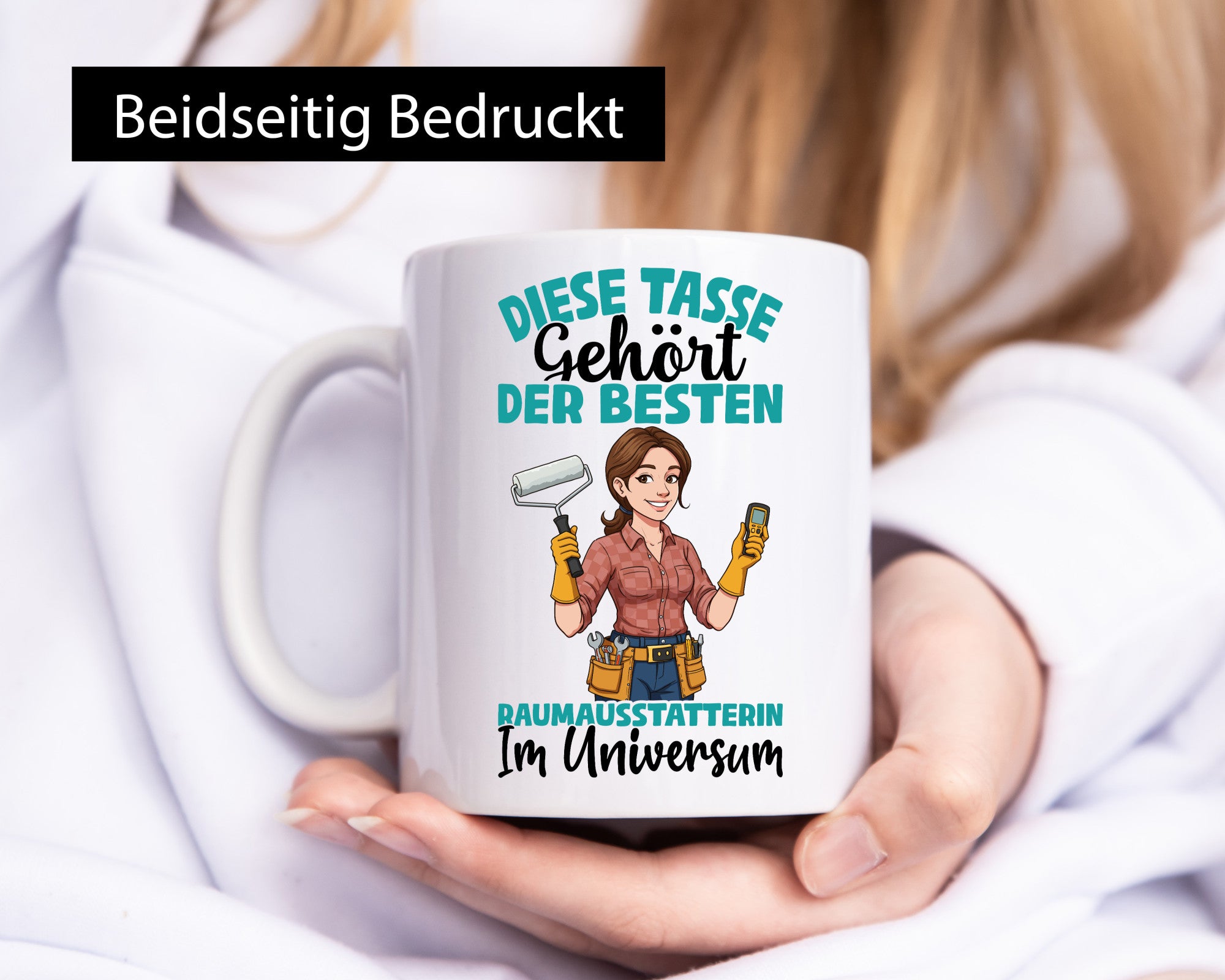 Im Universum: Raumausstatterin | Wohn Ausstatterin lustig Humor Geschenkidee