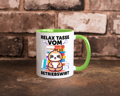 Relax Tasse: Betriebswirt | Betriebswirtschaft lustiger Spruch Geschenk Humor