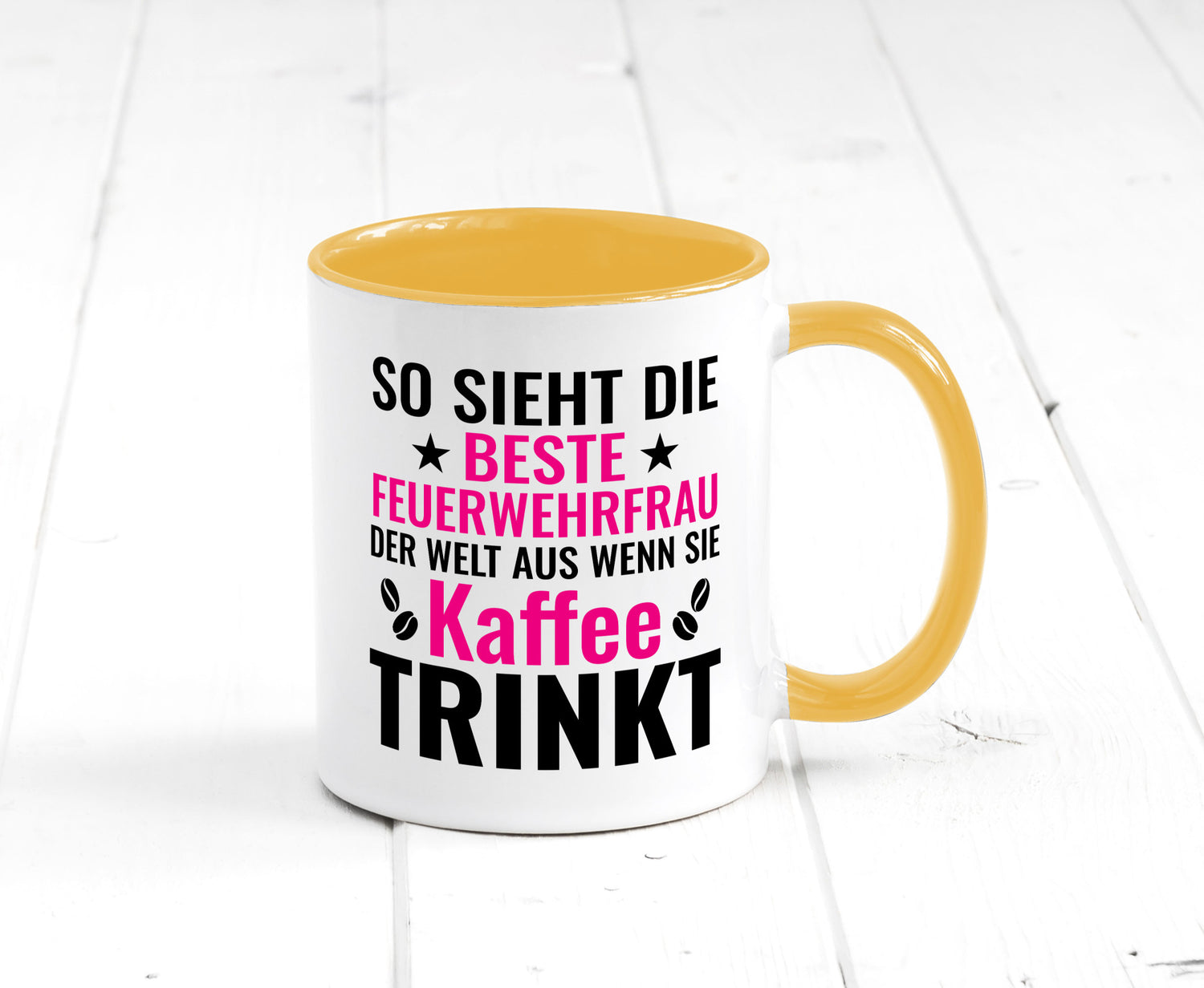 Kaffee trinkt: Feuerwehrfrau | Feuerwehr Geschenkidee Humor Tasse
