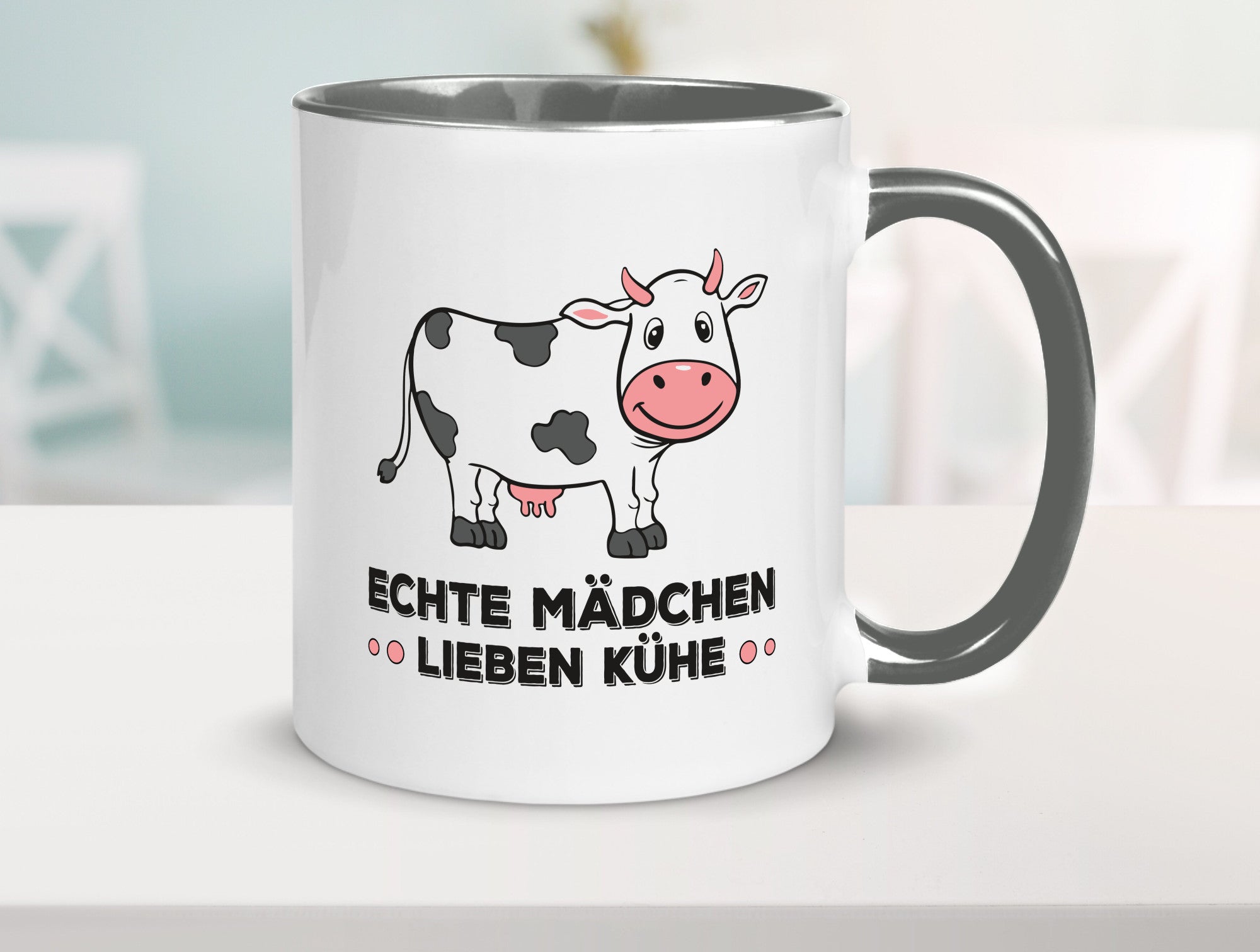 Echte mädchen lieben Kühe | Farm Farmer Bauer lustiger Spruch Geschenk Humor
