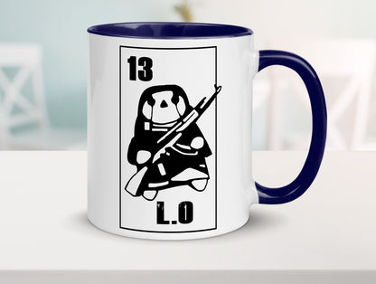 13 L.O lustiger Spruch Geschenk Humor Geschenkidee Tasse