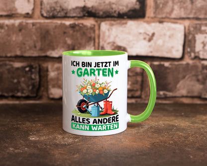 Im Garten alles andere kann warten | Gärtner Gartenarbeit Geschenk Arbeit