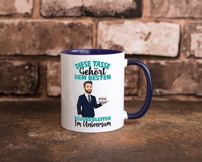 Im Universum: Flugbegleiter | Steward Flughafen Humor Geschenkidee Tasse