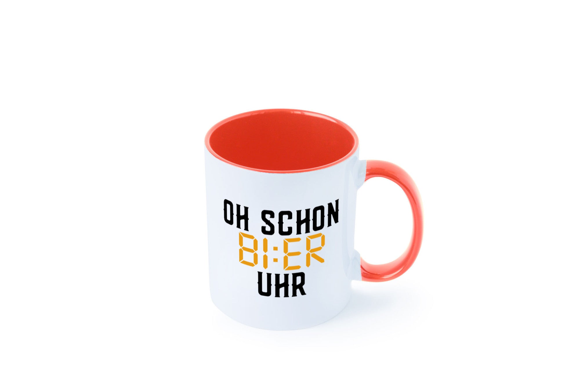 Oh schon Bier Uhr | Biertrinker Party Feiern Pils Humor Geschenkidee Tasse