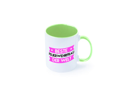 Bester Feuerwehrfrau | Feuerwehr lustig Humor Geschenkidee Geschenk Tasse