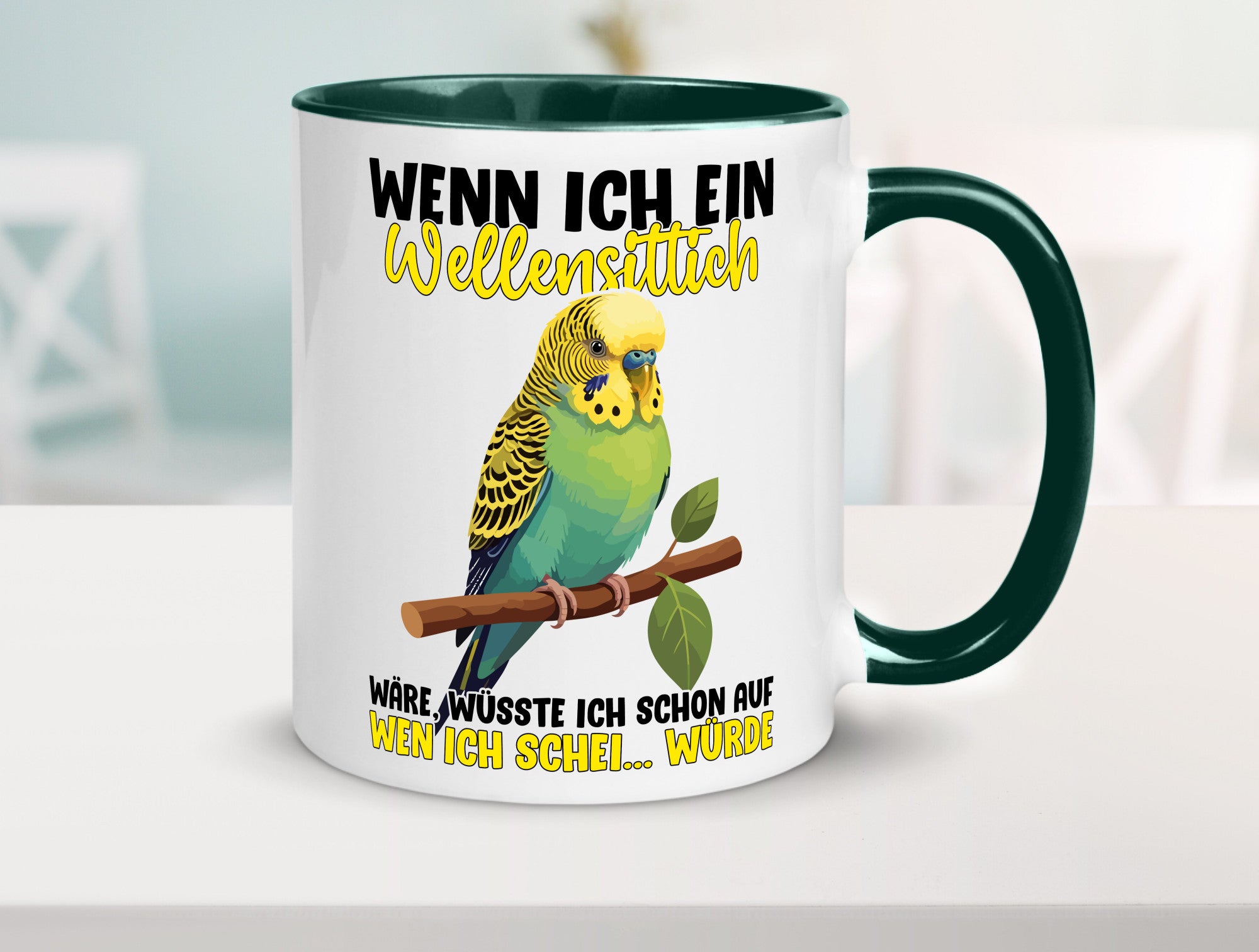 Wellensittich | Vogelbesitzer Humor Geschenkidee Tasse