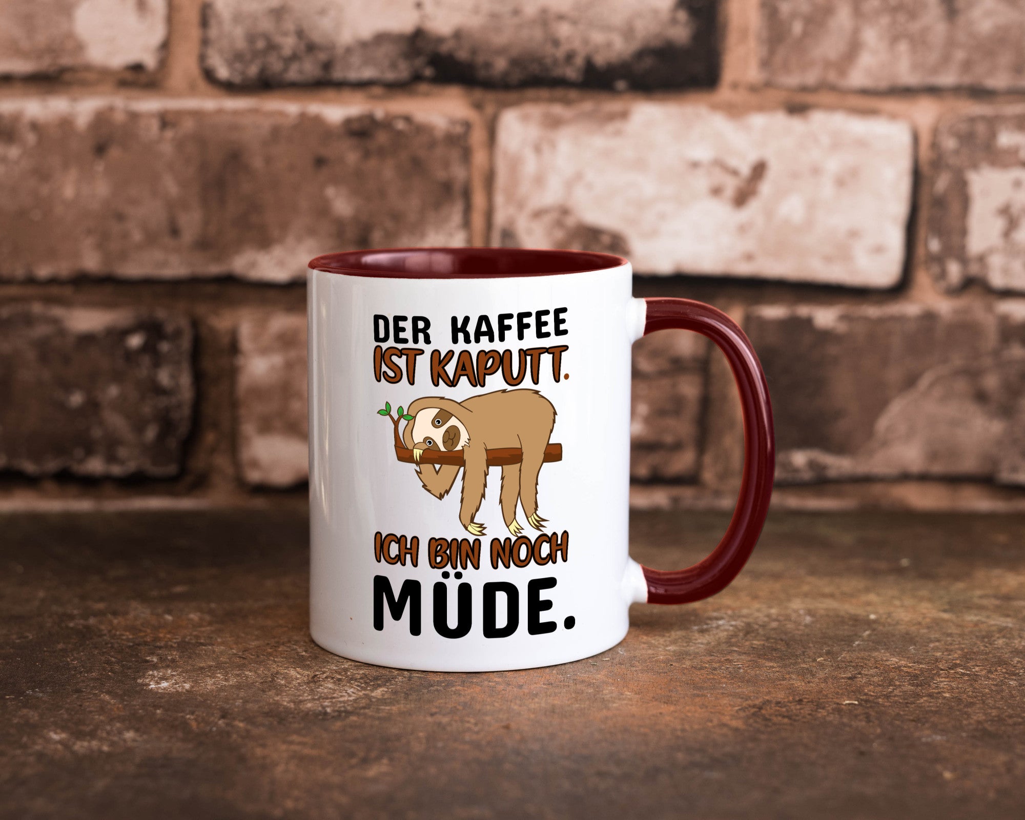 Der Kaffee ist kaputt v2 Geschenk Humor Geschenkidee lustiger Spruch Tasse