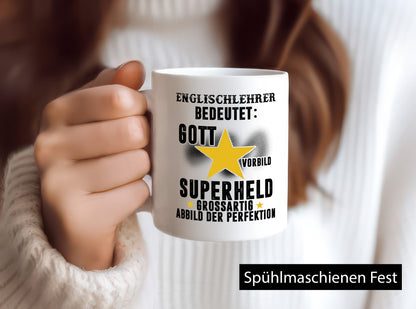 Bedeutung von Englischlehrer | Schule Englisch lustiger Spruch Geschenk Humor