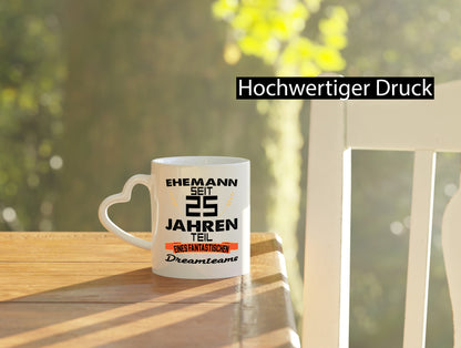 Ehemann seit 25 Jahren | Fantastische Familie Dreamteam Humor Geschenkidee Tasse