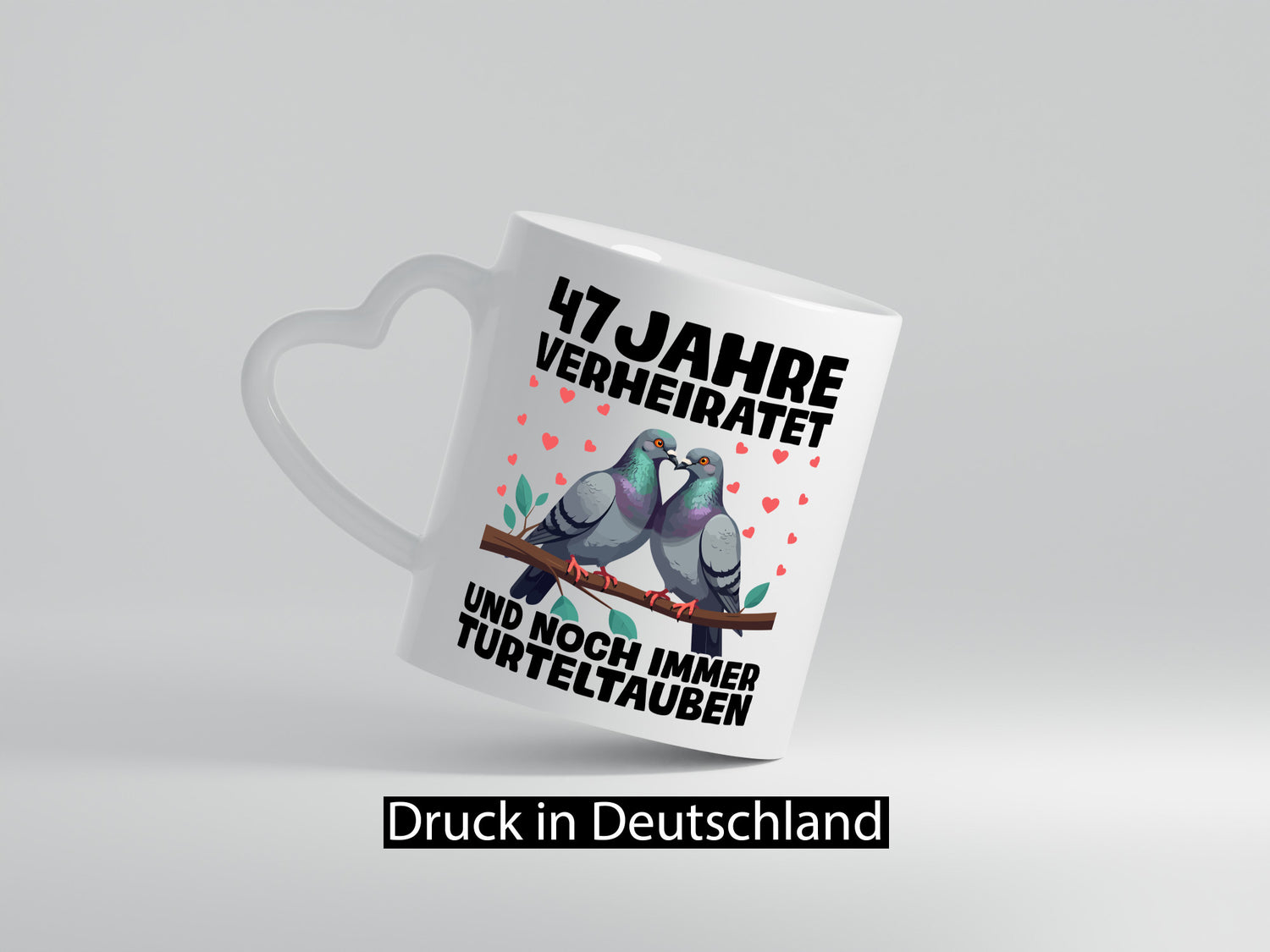47 Jahre verheiratet | Turteltauben Ehe Ehepaar Humor Geschenkidee Tasse