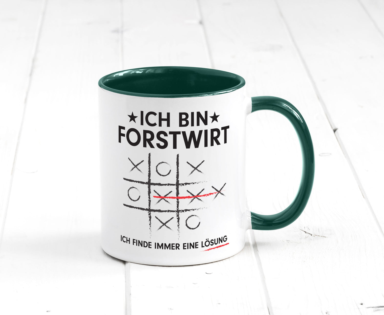 Lösung finden: Forstwirt | Waldarbeiter v2 Geschenkidee Arbeit Kollegen Büro