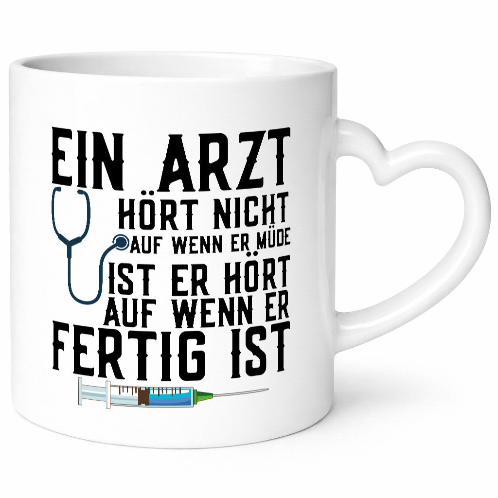 Ein Arzt hört nicht auf | Klinik Statement Stethoskop Geschenkidee Humor Tasse