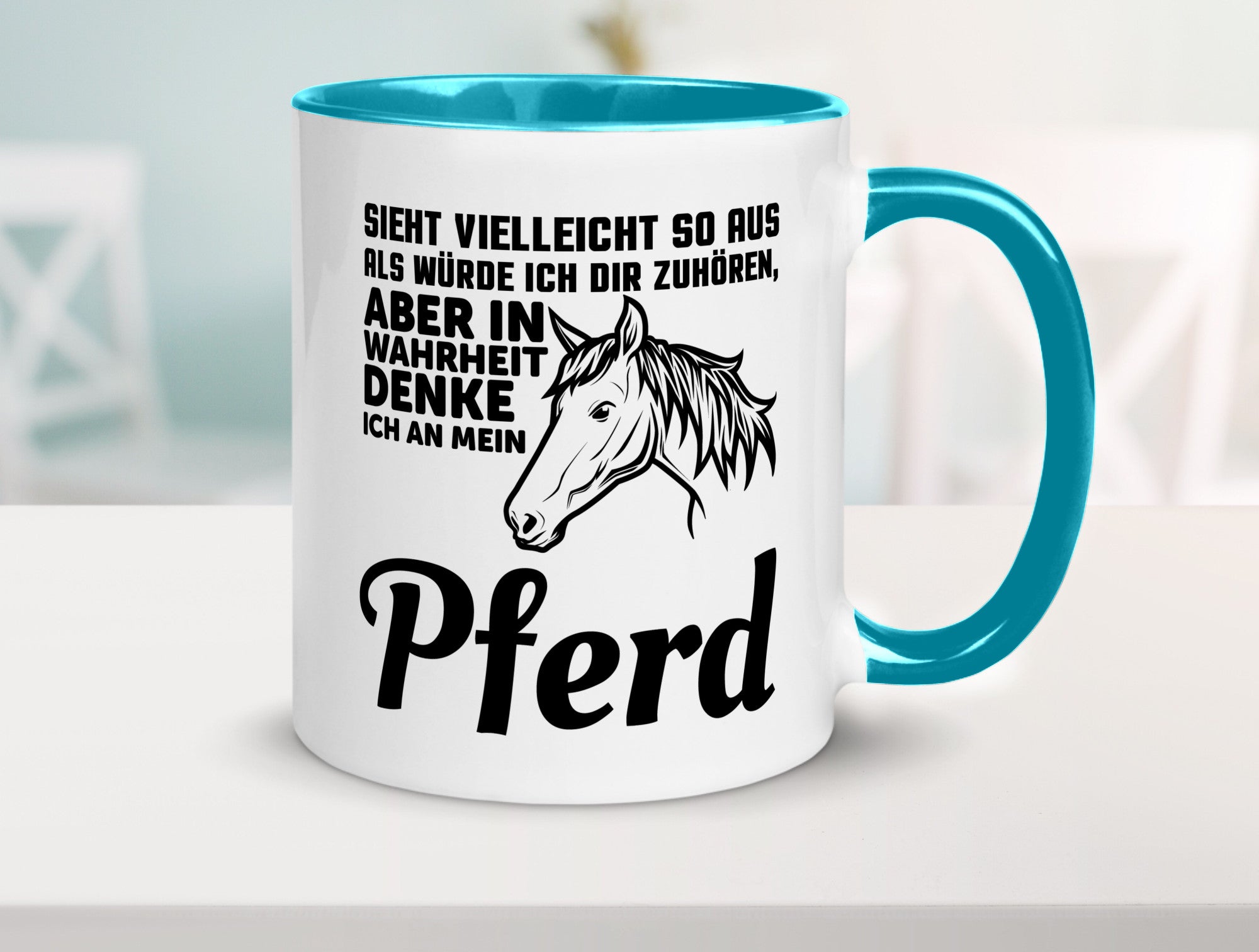 Pferde Spruch | Reiterin Tasse Pferdesport Reiten Humor Geschenkidee