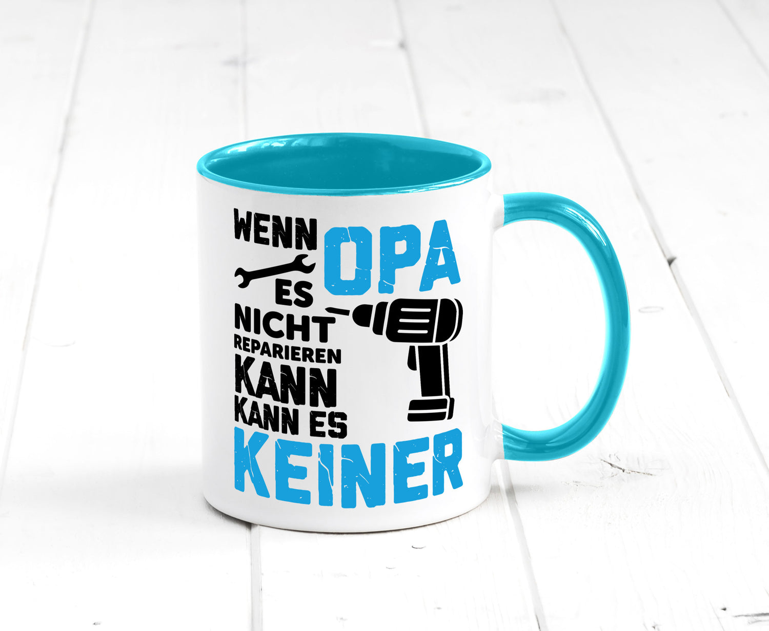 Wenn opa es nicht Reparieren kann | für alles Geschenkidee Familie Humor Tasse
