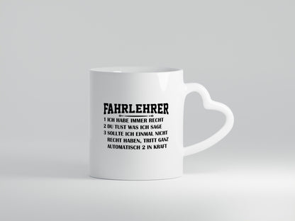 Driving Instructors Are Always Right | Rules Gift Idea Funny Mug
