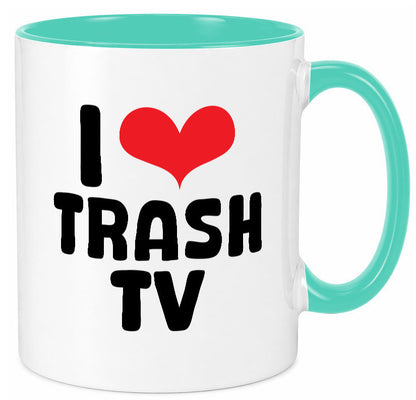 I love Trash TV | v2 lustig Humor Geschenkidee Geschenk Tasse