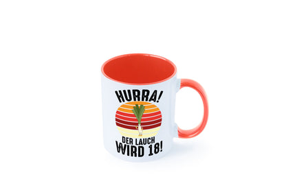 Hurra der lauch wird 18 | 18. Geburtstag Ehrentag lustiger Spruch Geschenk