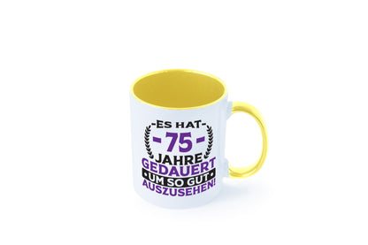 75 Jahre gedauert um so gut auszusehen | 75. Geburtstag Humor Geschenkidee Tasse