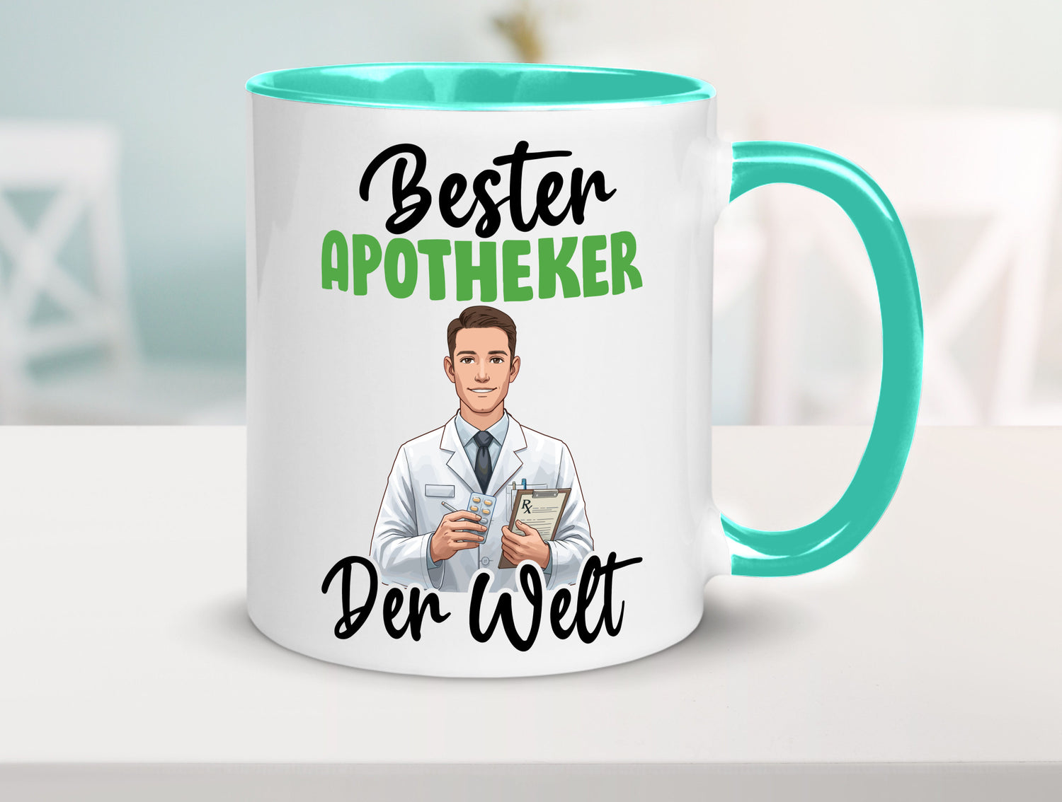 Bester Apotheker | Apotheke Pharmazie v2 Humor Geschenkidee Tasse