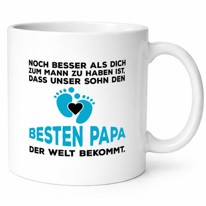 Bester Papa | Vaterschaft Tasse Schwangerschaft Geschenk Familie Geschenkidee